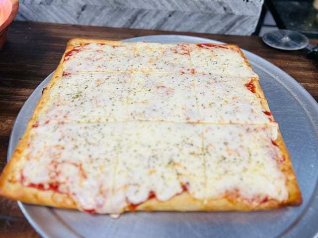 Plain Square Pizza.