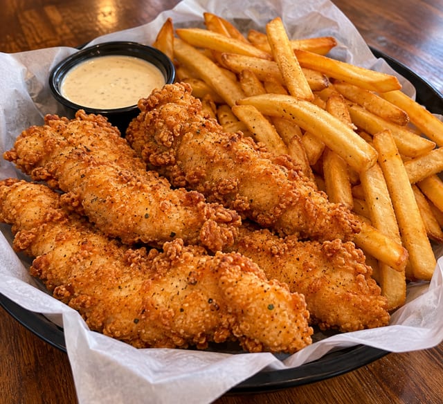 Chicken Tenders and Fries.
