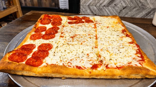 Sicilian Square Pizza.